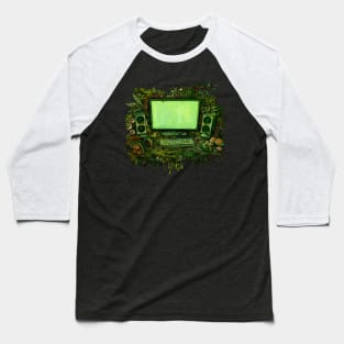 Overgrown Gaming Computer Baseball T-Shirt